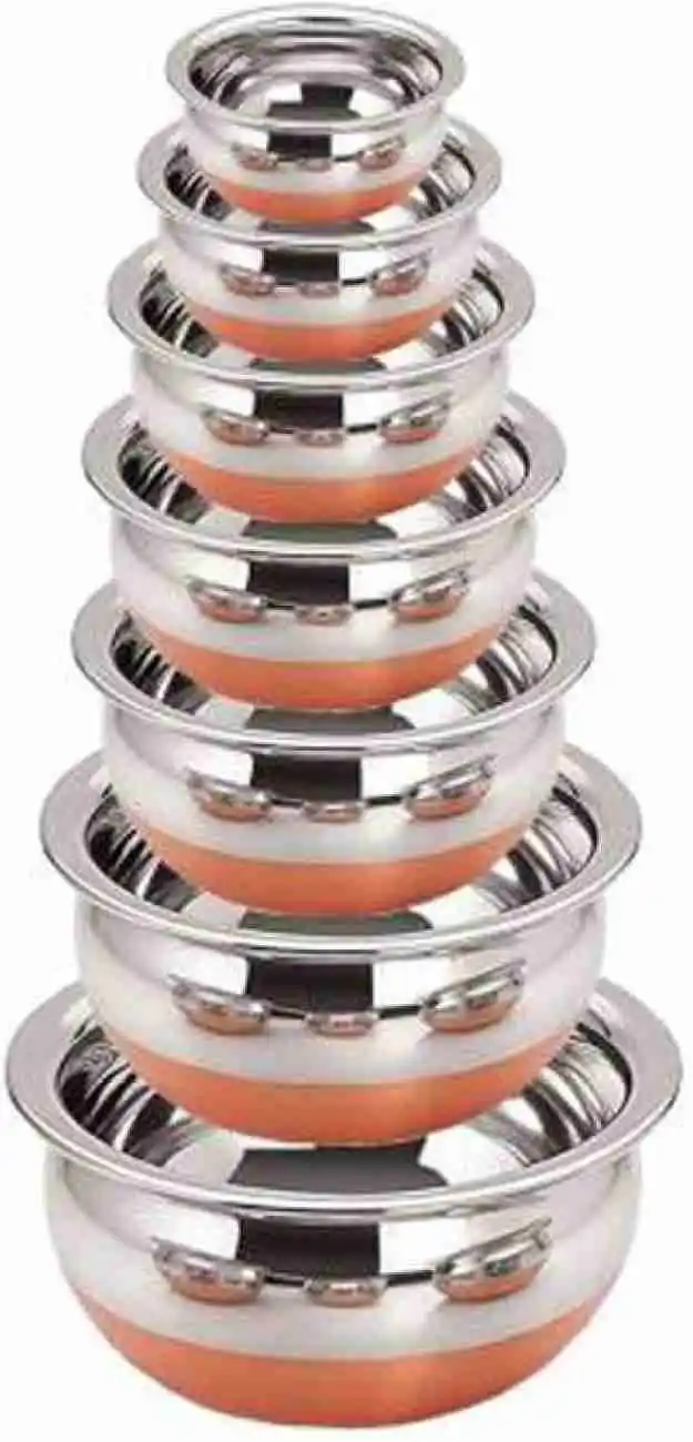 Jindal band 7 pcs Handi Set.Stainless Steel