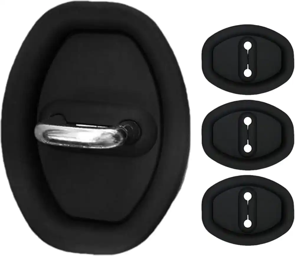 4 Pcs  Silicon  Car Door Lock Protective Cover