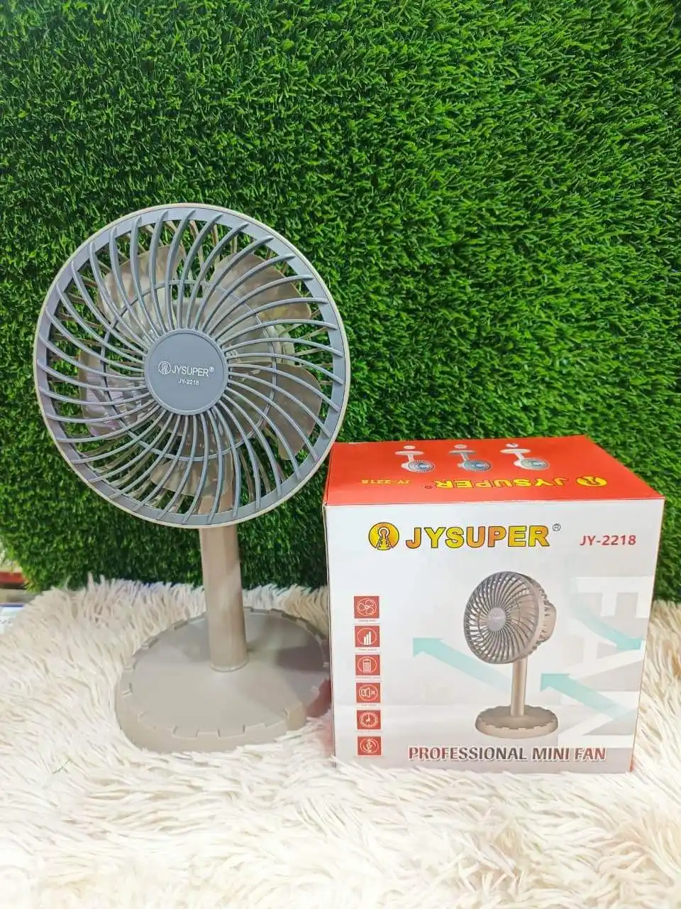 JY Super Rechargble 2218 model Fan( দ্রুত অর্ডার করুন সীমিত স্টক এই দামে পাবেন না প্রতিদিন দাম বাড়তাছে)